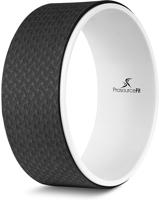 ProsourceFit Yoga Wheel Prop 12” for Improving Yoga Poses, Backbends, Flexibility, Balance, Stretching, Relaxation
