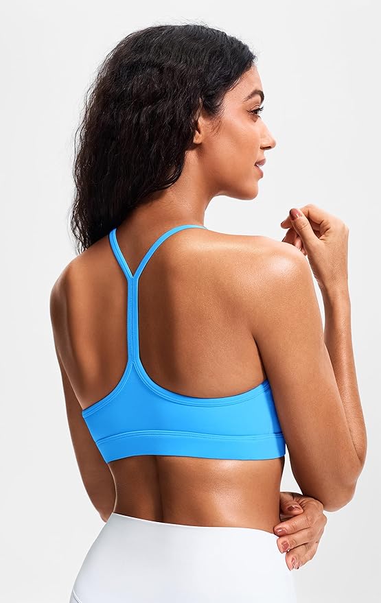 JOYSPELS Comfy Racerback Sports Bras for Women with Removable Pads Luxury Dupe for Workout & Daily Use, A-C Cups