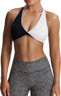 Aoxjox Women's Workout Sports Bras Fitness Metamorph Sienna Twist Bra Yoga Crop Tank