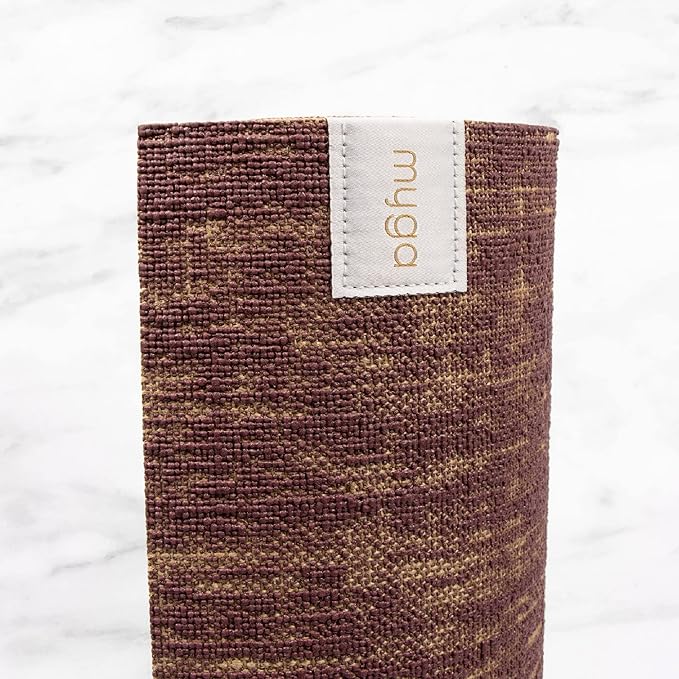 Myga Jute Yoga Mat, High Performance Vegan Floor Exercise Mat, Eco Friendly Biodegradable Yoga Mat with PVC Backing,72" x 24", 0.2" Thickness