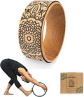 Myga Yoga Wheel,Exercise Prop for Back Pain, Yoga Poses, Pilates, Stretches, Backbend Inversions and Bridge Position,Improves Flexibility, Balance and Core Strength
