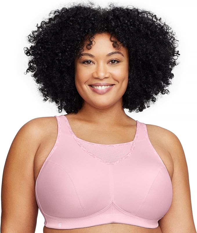 Full Figure Plus Size No-Bounce Camisole Sports Bra Wirefree #1066