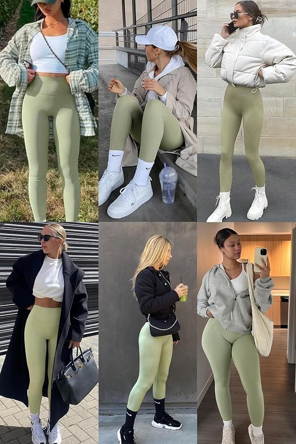 Laite Hebe Leggings for Women - High Waisted Full Length Buttery Soft Yoga Pants for Workout Athletic Daily