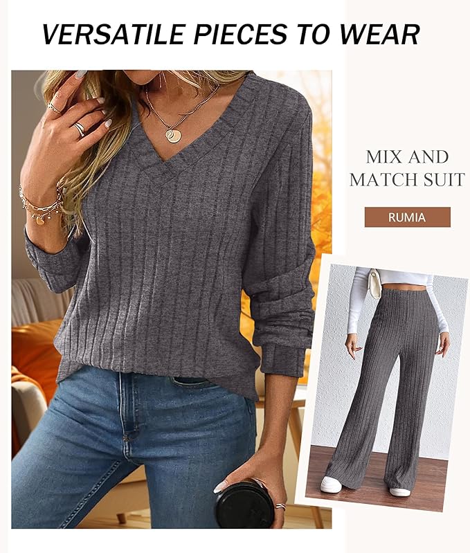 RUMIA Lounge Sets for Women 2026 Vacation Matching Track Suits Sweater Fall Outfits (S-2XL)