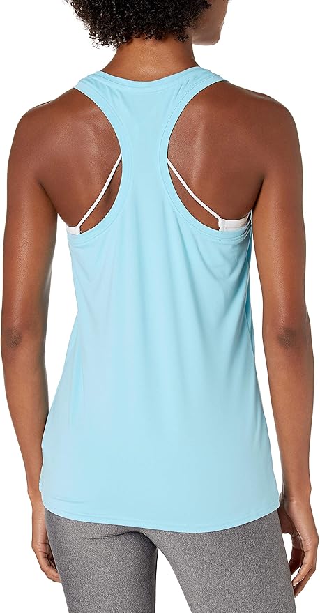 Amazon Essentials Women's Active Quick Dry Tech Stretch Racerback Scoop Neck Tank Top, Multipacks