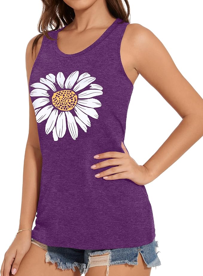 JILUVIN Tank Tops for Women Racerback Summer Sleeveless Casual Graphic Basic Top Shirts 2026
