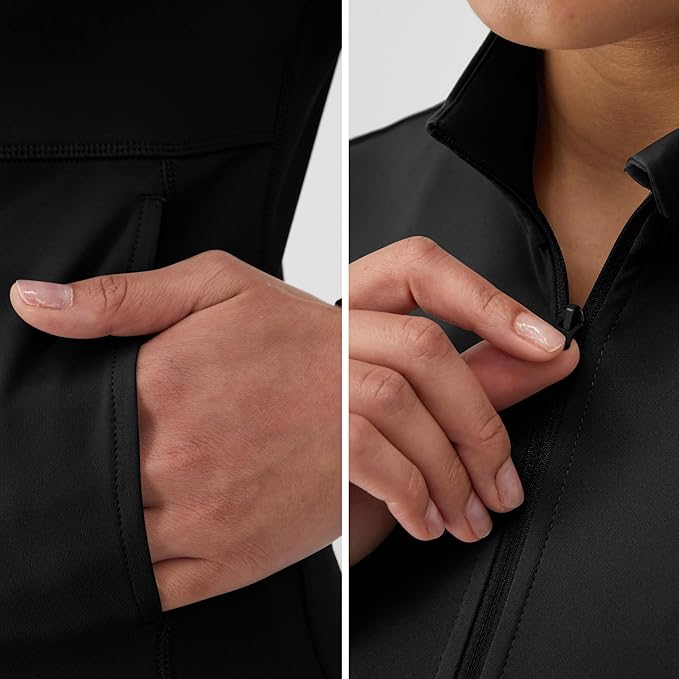 Hanes Women's Jacket, Moves Full-Zip Workout Jacket, Moisture-Wicking Outwear, Soft & Stretchy Athletic Wear for Women