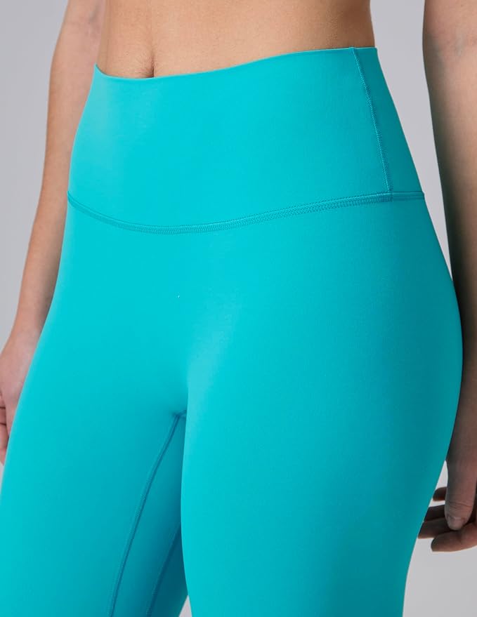 Colorfulkoala Dreamlux No Front Seam Leggings for Women 25"/28" Inseam, High Waisted Buttery Soft Yoga Pants