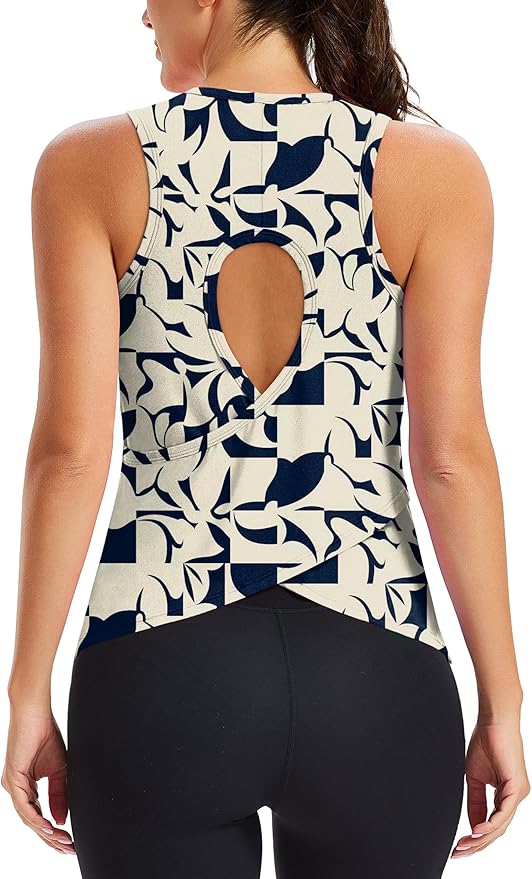 Alaroo Womens Workout Tank Tops Sleeveless Short Shirts for Sport Athletic Yoga Running Gym Loose Crop 2026