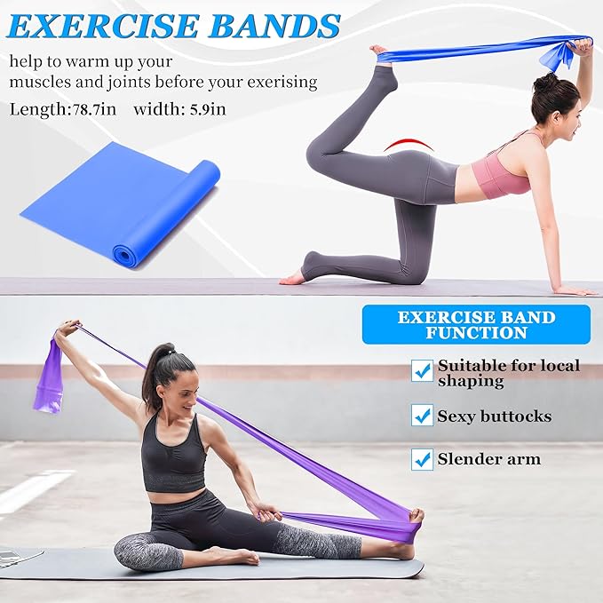 All in One Yoga Wheel Set, Soft Foam Roller Wheel for Back Pain & Stretching, Yoga Blocks 2 Pack with Strap, Trigger Point Therapy Massage Ball for Deep Tissue, Yoga Starter Kit for Beginner