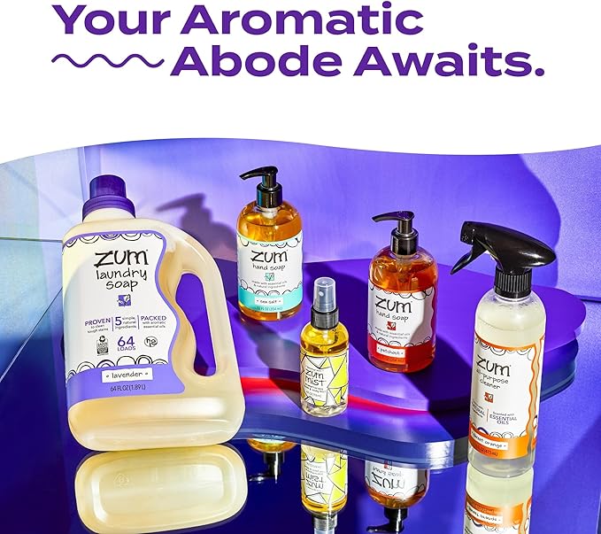 Indigo Wild Zum Mist Room & Body Spray - Aromatherapy Essential Oil Spray - Natural Body Mist & Room Spray - Lavender-Lemon Scent - 4 fl oz