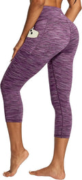 IUGA High Waisted Yoga Pants for Women with Pockets Capri Leggings for Women Workout Leggings for Women Yoga Capris