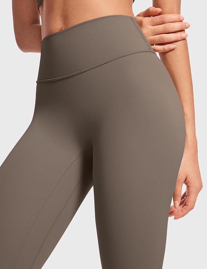 INGIA Womens High Waisted No Front Seam Lounge Yoga Legging 25" Workout Tummy Control Gym Yoga Pants