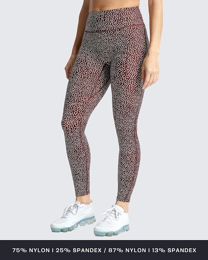 Aoxjox High Waisted Workout Leggings for Women Trinity Yoga Pants 26.5"