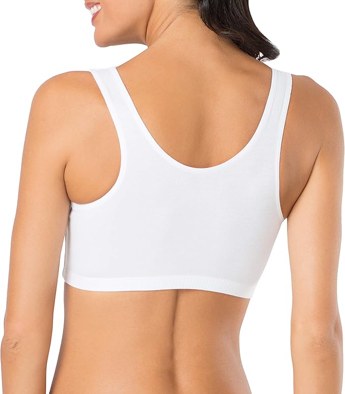 Fruit of the Loom Women's Cotton Tank Bra for Women - Ultimate Comfort & Breathable Fit