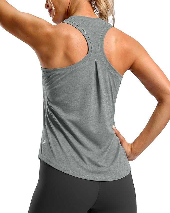 G Gradual Women's Workout Tank Tops Racerback Athletic Yoga Tops Loose Fit Sleeveless Running Gym Sports Shirts for Women