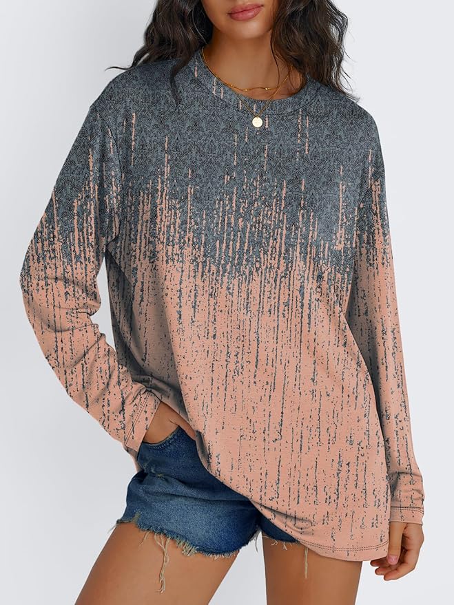 Trendy Queen Womens Spring Tops Oversized Long Sleeve T Shirts 2026 Basic Tee Fall Casual Workout Y2K Clothes