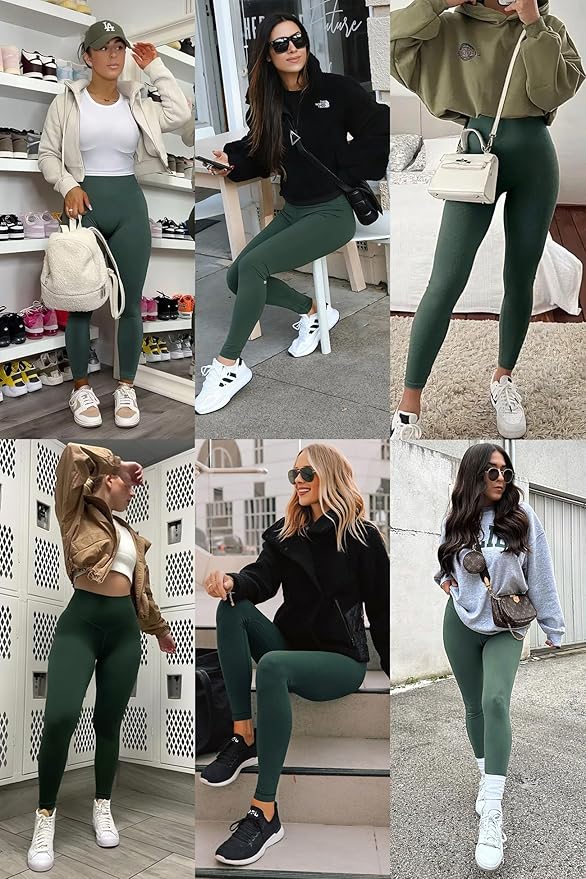 Laite Hebe Leggings for Women - High Waisted Full Length Buttery Soft Yoga Pants for Workout Athletic Daily