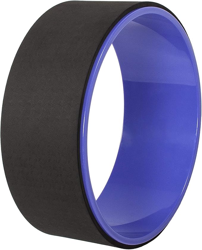 Fitvids Yoga Wheel for Stretching - Comfortable Support for Poses and Backbends, Multiple Colors