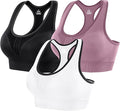 Heathyoga High Impact Sports Bras for Women High Support Padded Sports Bra Pack Racerback Bras for Women Workout Bra Sets