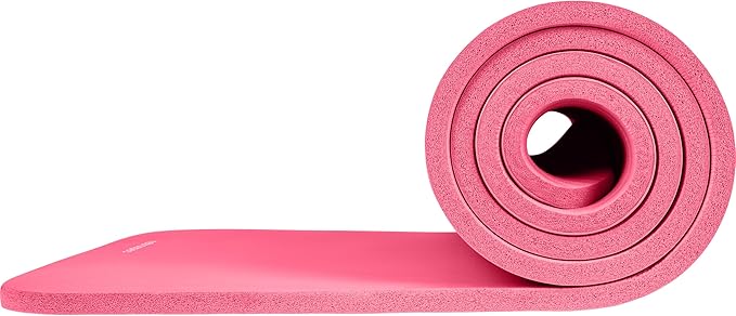 Retrospec Solana Yoga Mat Thick 1/2in Non-Slip Workout Mat with Nylon Strap - 72x24in Exercise Mat for Pilates, Stretching & Fitness - BPA Free, Easy Clean