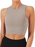 Natural Feelings Nudi Sports Bras for Women Removable Padded Yoga Tank Tops Sleeveless Fitness Workout Crop Tops