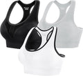Heathyoga High Impact Sports Bras for Women High Support Padded Sports Bra Pack Racerback Bras for Women Workout Bra Sets