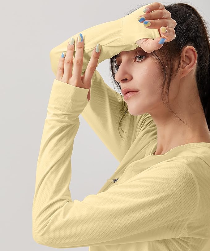 Soothfeel Women's UPF 50+ Sun Protection Hoodie Jacket Lightweight Long Sleeve Sun Shirt for Women with Pocket Hiking Outdoor