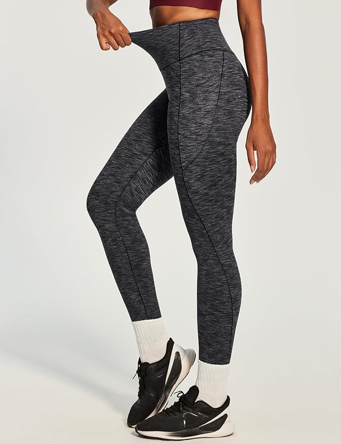 Heathyoga Scrunch Butt Lifting Leggings with Pockets for Women Tummy Control Compression Leggings No Front Seam Yoga Pants