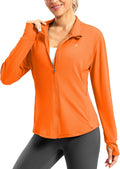 Soothfeel Women's UPF 50+ Lightweight Athletic Jackets Sun Protection Zip Up Long Sleeve Shirts Hiking Workout Outdoor Pocket