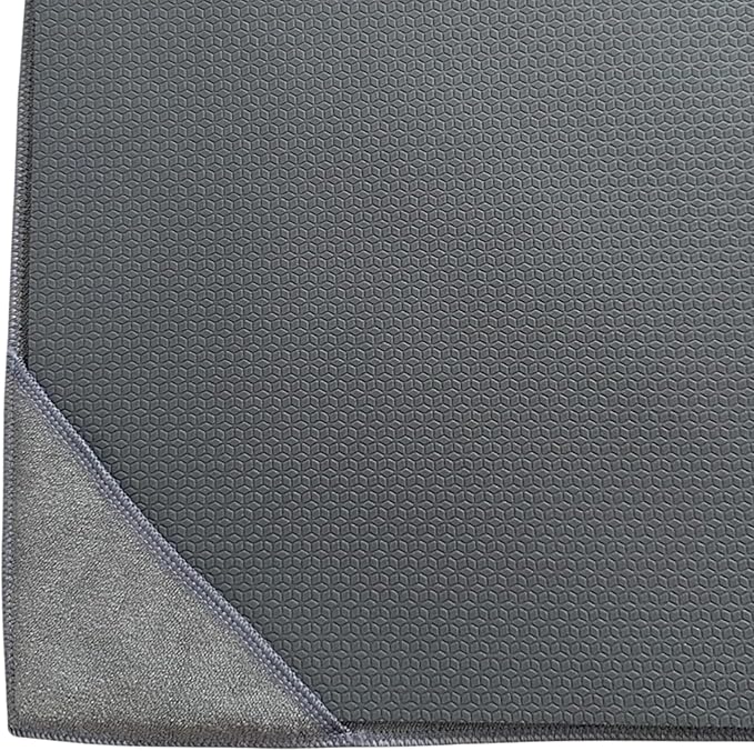 Yoga Towel, Non Slip Hot Yoga Mat Towel with Corner Pockets, 100% Microfiber, Mat-Sized 24" x 72", Sweat Absorbent, Perfect for Hot Yoga, Bikram, Pilates and Yoga Mats (Midnight Blue)