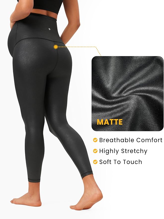 CRZ YOGA Butterluxe Maternity Leggings 25" - Over The Belly Buttery Soft Workout Activewear Yoga Womens Pregnancy Pants
