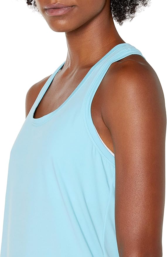 Amazon Essentials Women's Active Quick Dry Tech Stretch Racerback Scoop Neck Tank Top, Multipacks