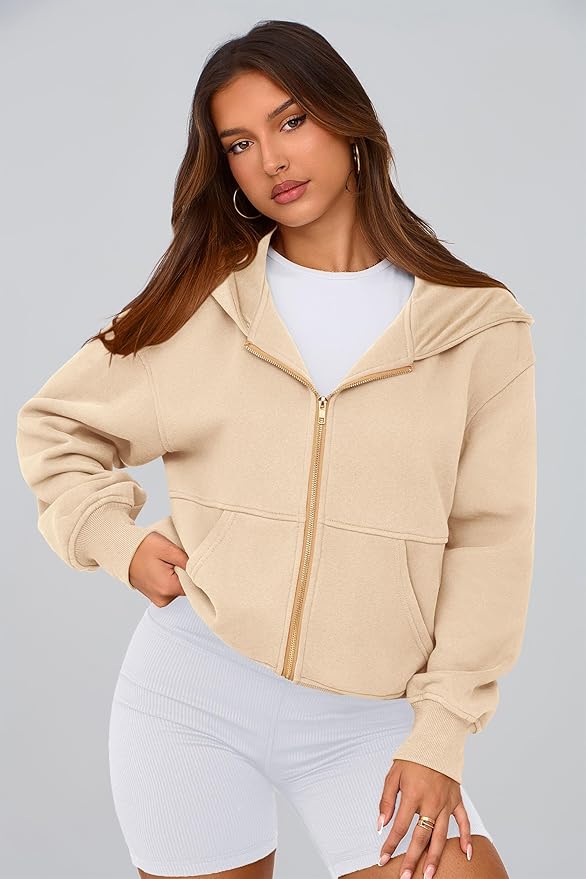 PRETTYGARDEN Hoodies for Women Sweatshirt Zip Up Hoodie Fall Fashion 2026 Trendy Long Sleeve Jackets Winter Clothing Outfits