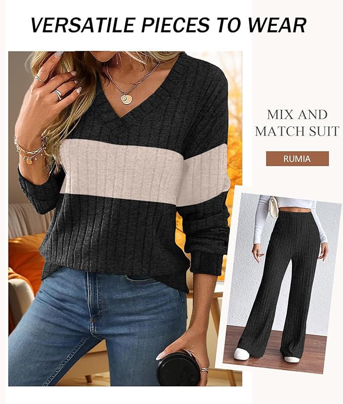 RUMIA Lounge Sets for Women 2026 Vacation Matching Track Suits Sweater Fall Outfits (S-2XL)