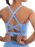 Ewedoos High Support Sports Bras for Women Adjustbale Supportive High Impact Sports Bra Push Up Workout Running Bras