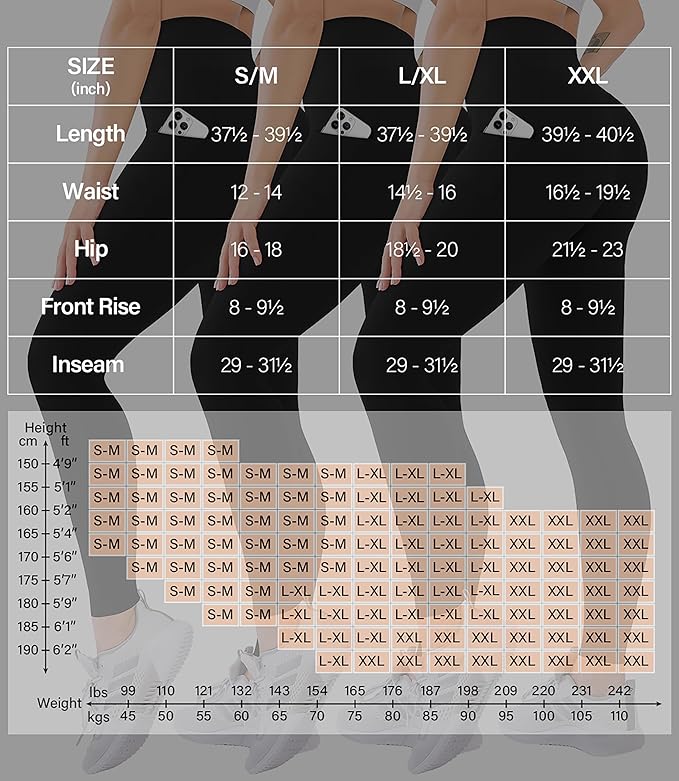 Blisset 3 Pack High Waisted Leggings for Women with Pockets Soft Active Tummy Control Pants for Yoga Running & Daily Wear
