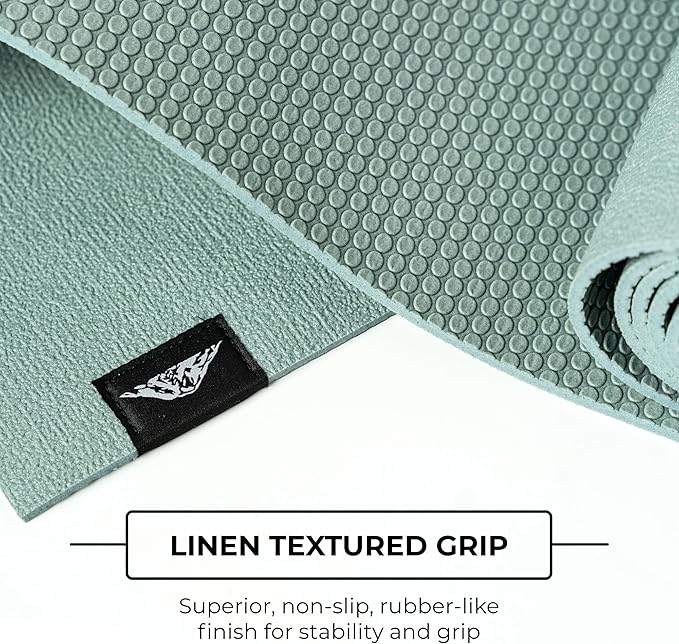 Mount Adams Iconic 5mm Yoga Mat - The Mat That Speaks for Itself - 72" x 24", High-Density, Slip-Resistant Exercise Mat - Unique Texture for Superior Grip for Yoga, Pilates, Fitness