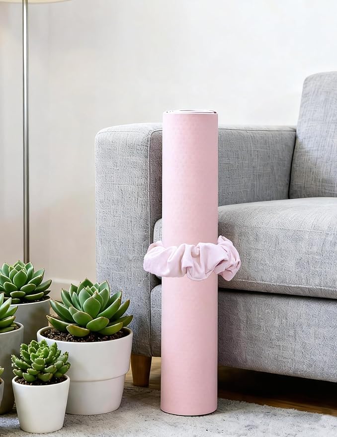 Yoga Mat Scrunchie - Yoga Mat Strap Band - Fits All Standard Yoga Mats (Not Suitable for Overly Thick Mats)