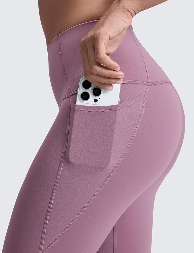 CRZ YOGA Butterluxe Workout Leggings Pockets 25'' - High Waisted Gym Womens Yoga Pants Buttery Soft
