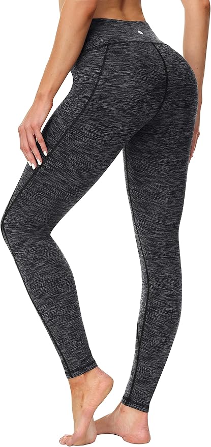 Heathyoga Leggings with Pockets for Women Tummy Control High Waisted Yoga Pants Women Compression Workout Leggings
