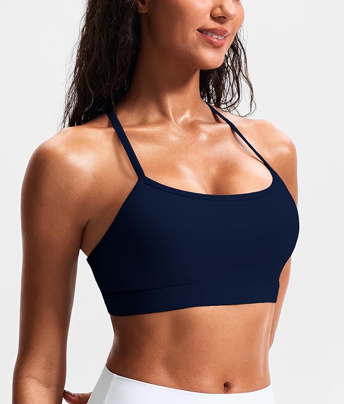 JOYSPELS Comfy Racerback Sports Bras for Women with Removable Pads Luxury Dupe for Workout & Daily Use, A-C Cups