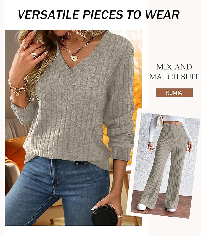 RUMIA Lounge Sets for Women 2026 Vacation Matching Track Suits Sweater Fall Outfits (S-2XL)