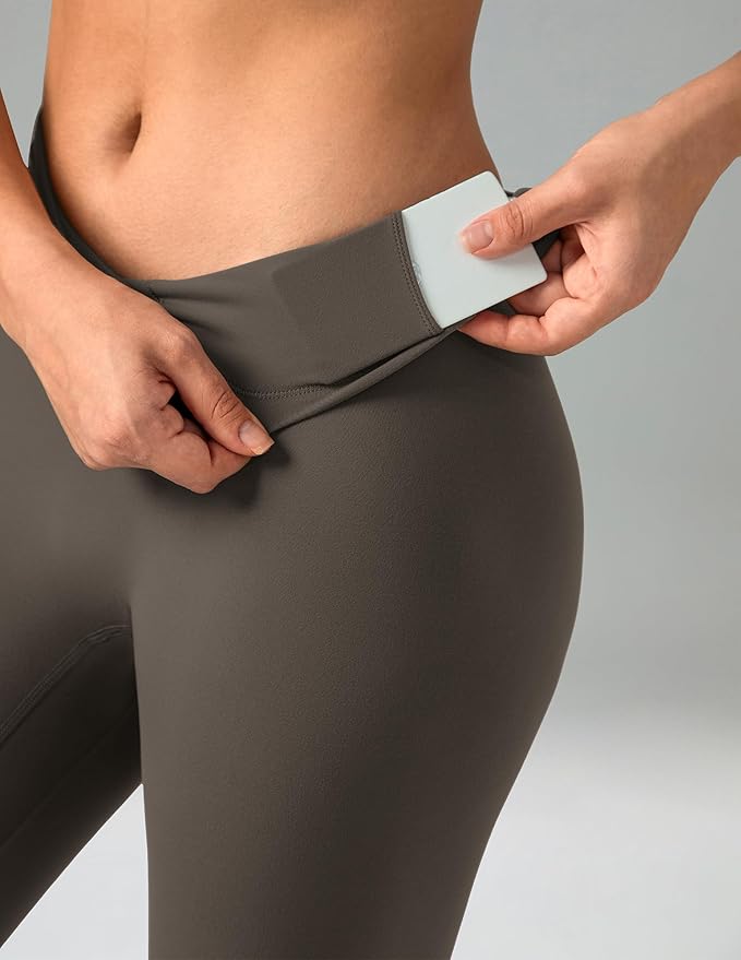 Colorfulkoala Dreamlux No Front Seam Leggings for Women 25"/28" Inseam, High Waisted Buttery Soft Yoga Pants