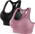 Heathyoga High Impact Sports Bras for Women High Support Padded Sports Bra Pack Racerback Bras for Women Workout Bra Sets