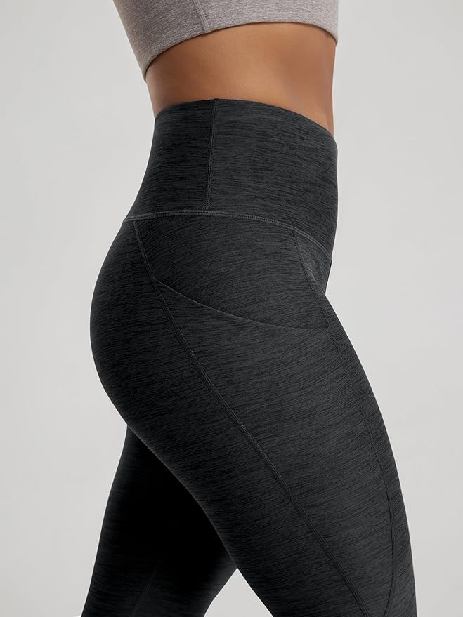 ODODOS Women's High Waisted Yoga Leggings with Pockets, Tummy Control Non See Through Workout Athletic Running Yoga Pants