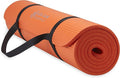 Gaiam Yoga Mat, Pilates & Exercise Mat, Thick 2/5" (10mm) Workout Mat with Easy-Cinch Carrying Strap for Home & Gym Workouts