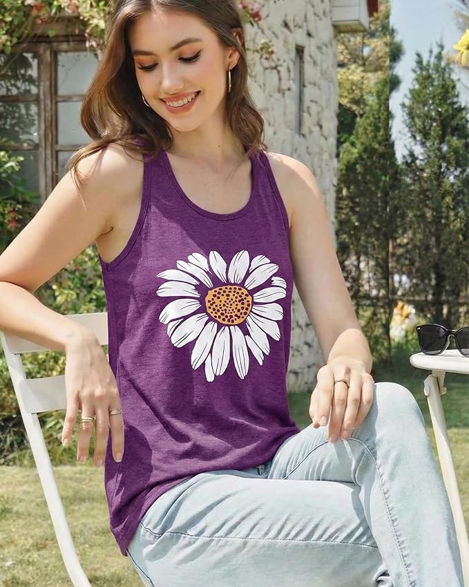 JILUVIN Tank Tops for Women Racerback Summer Sleeveless Casual Graphic Basic Top Shirts 2026
