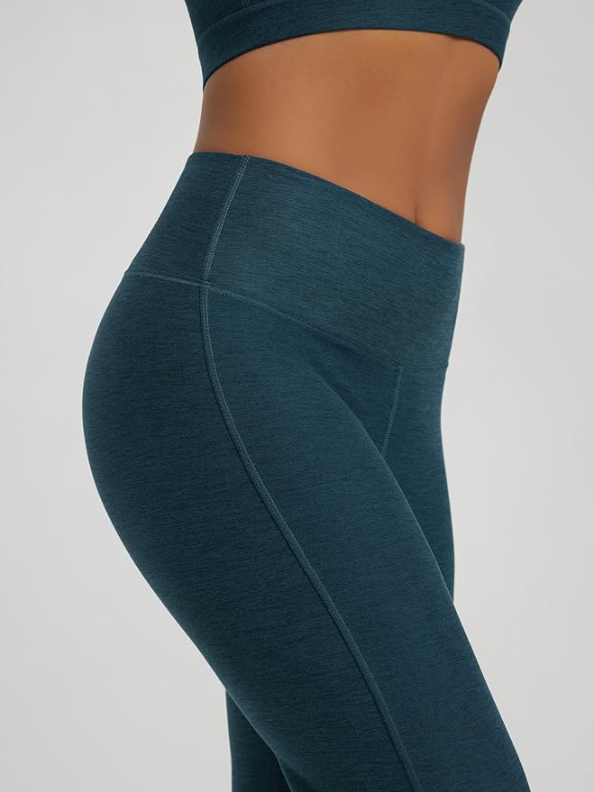 ODODOS Women's Powerful Tummy Control Flared Yoga Pants 2.0 High Waist Workout Bootcut Leggings with Inner Pocket- 29" / 31"