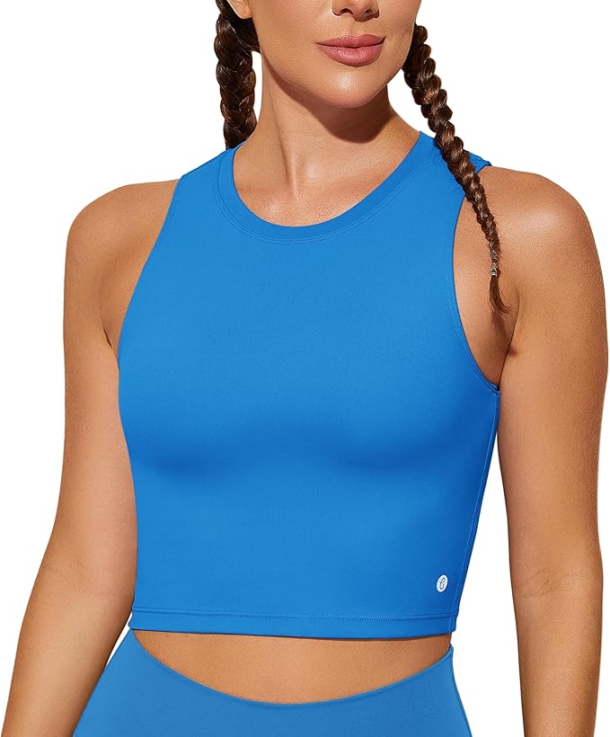 Natural Feelings Nudi Sports Bras for Women Removable Padded Yoga Tank Tops Sleeveless Fitness Workout Crop Tops